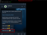 Отправка сообщений с помощью curl!